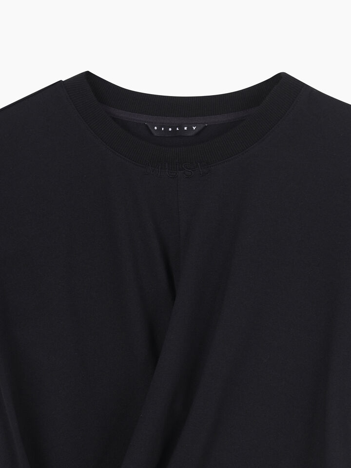 T-SHIRT - sisley k short sleeve t-shirt - Black | Sisley K image number 4